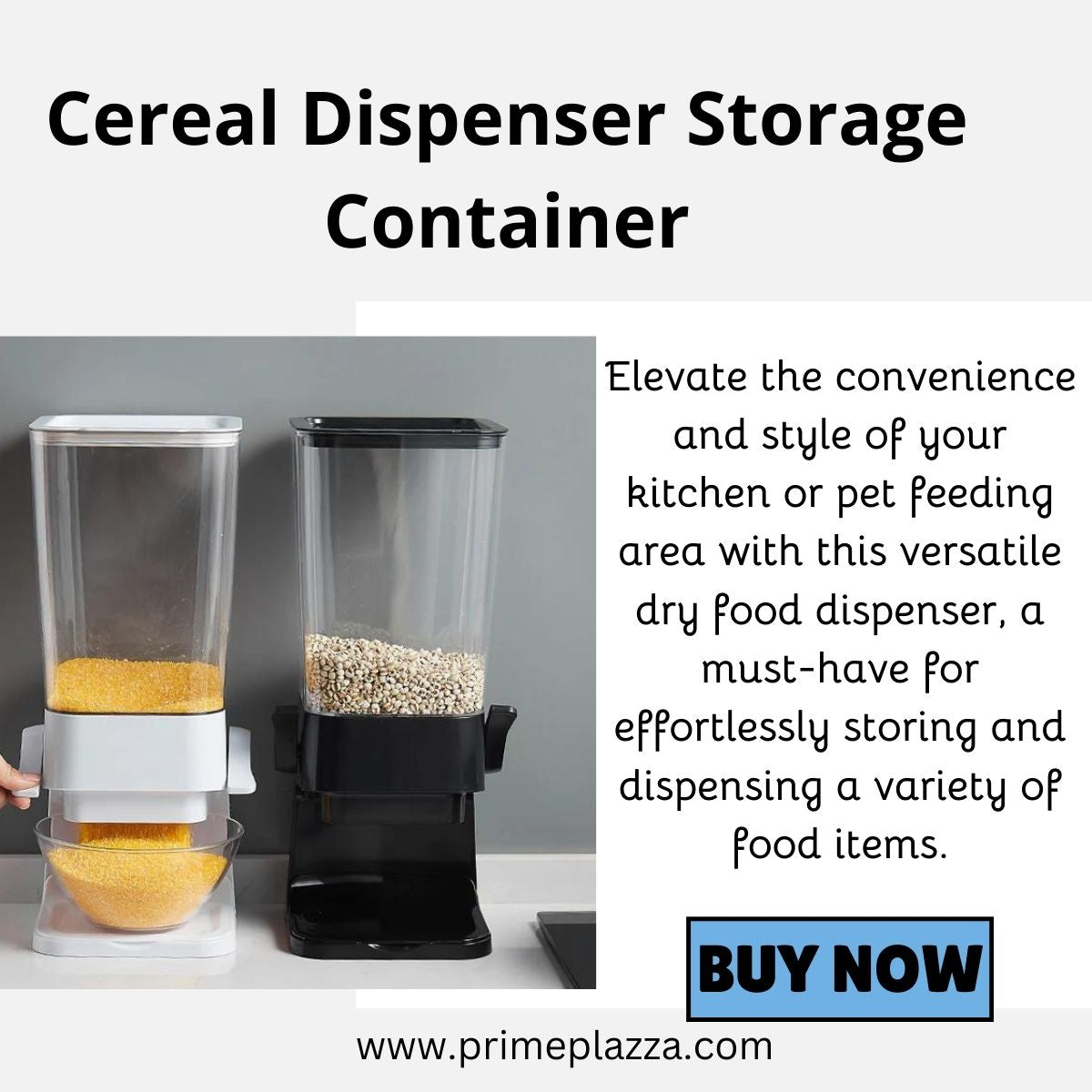 Keep Your Pantry Organized with the Cereal Dispenser Storage Container