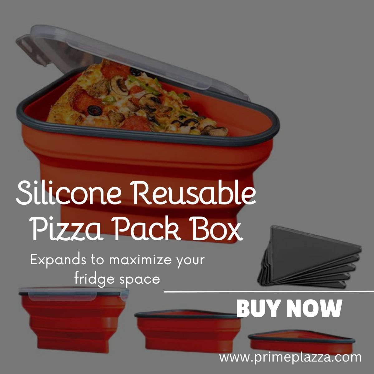 The Perfect Solution for Leftover Pizza: Silicone Reusable Pizza Pack Box